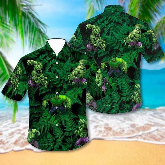 Discover The Incredible Hulk Giant Hero Superpower Green Superhero Hawaiian Shirt