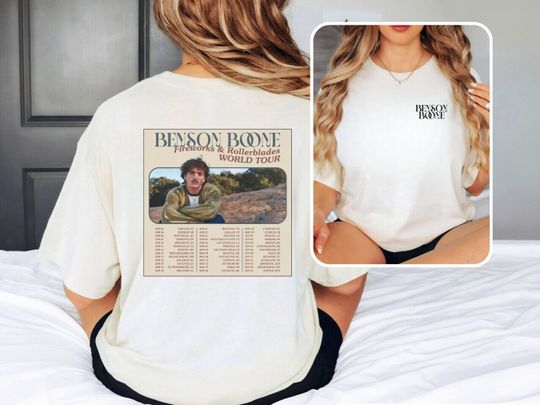 Discover Benson Boone Shirt , 2024 Tour Shirt, Beautiful Things Tshirt