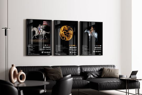 Discover Beyonce Album Cover Poster, Music Album Print