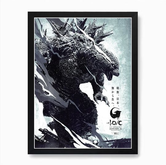 Discover New 2024 god zilla Minus One Minus Color Poster Movie Poster