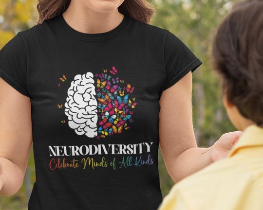 Discover Celebrate Minds Of All Kinds Neurodiversity T-Shirt