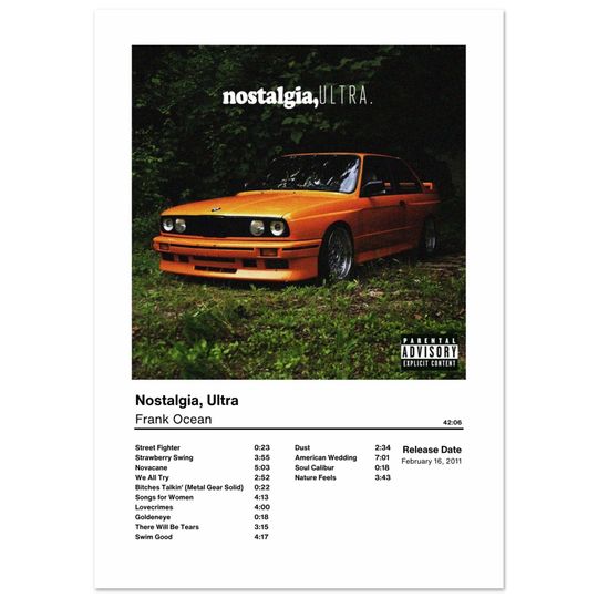 Discover Frank Ocean Nostalgia, Ultra | Frank Ocean Poster