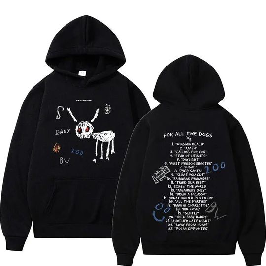 Discover Drake For All The Dogs Double Sided Hoodie
