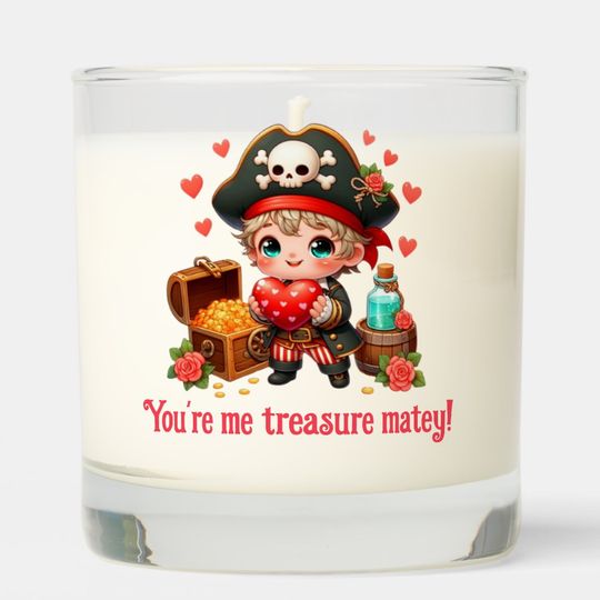Discover Cute Heart Pirate Scented Candle