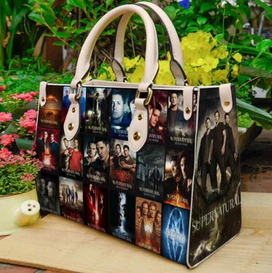 Discover Supernatural Leather Handbag, Supernatural Fan Gift Handbag