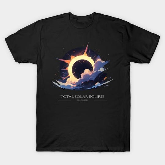 Discover Celestial Total Solar Eclipse Astronomy Art T-Shirt
