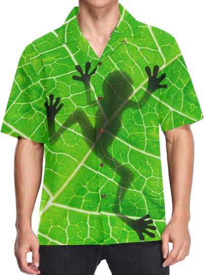 Discover Leaf Frog Green Frog Hawaiian Shirt