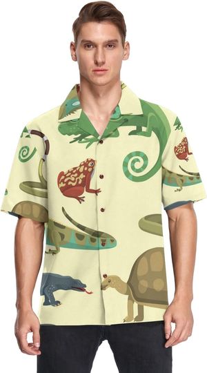 Discover Men's Hawaiian Shirt Reptiles