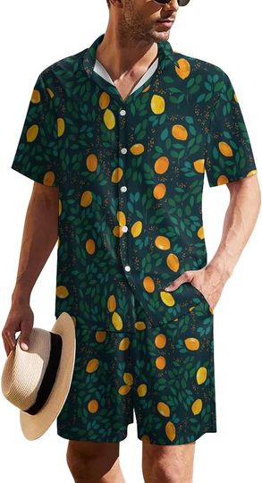 Discover Lemon Leaf Fruit Hawaiian Shirt And Shorts