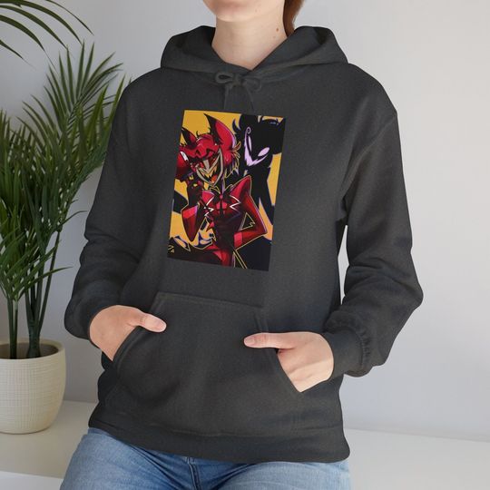 Discover Alastor Hazbin Hotel Angel Dust Radio Hoodie