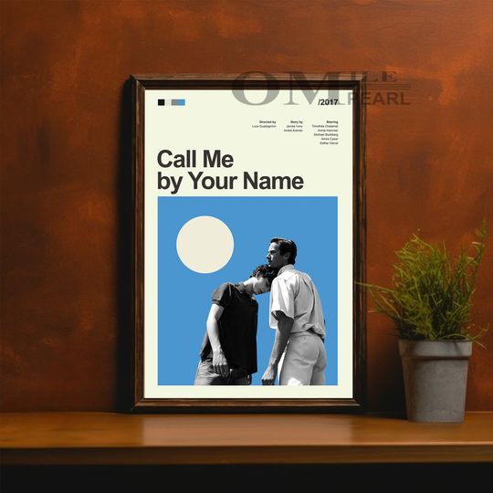 Discover Mid Century Modern Call Me by Your Name Movie Poster