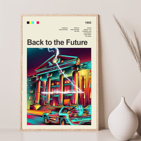 Discover Mid Century Modern Back to the Future Movie Poster