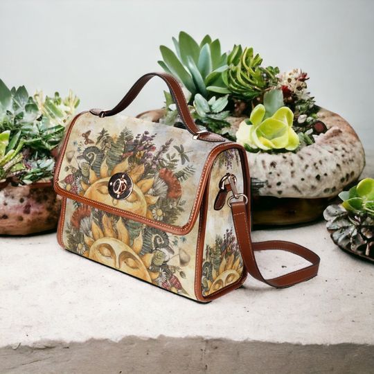 Discover Boho Witchy Sun Forest, Cottagecore Hippie Witch Crossbody Bag