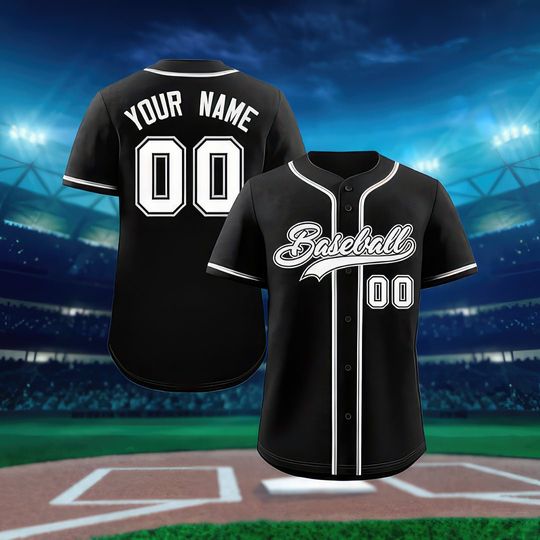 Discover Personalized Team Name And Number Baseball Jersey, Custom Baseball Jersey Shirt