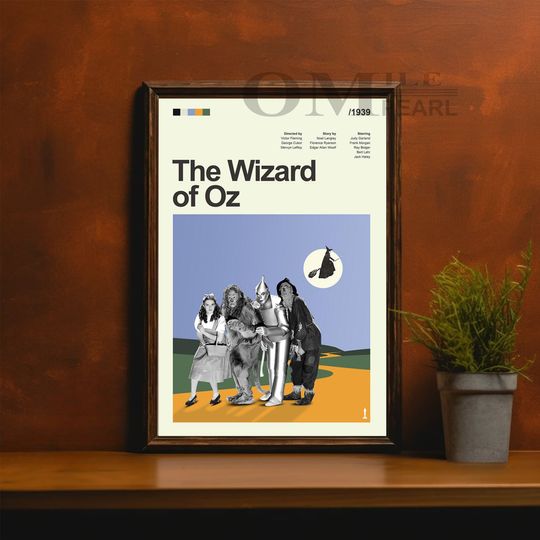Discover Mid Century Modern The Wizard of Oz Movie Poster