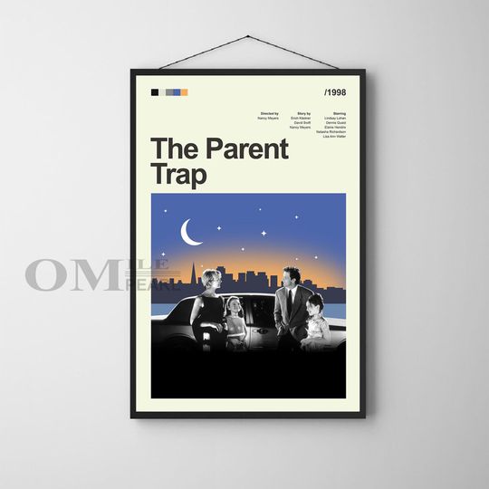 Discover Mid Century Modern The Parent Trap Movie Poster