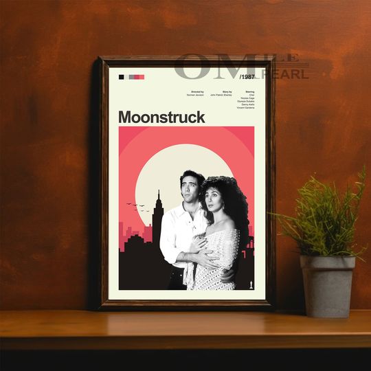 Discover Mid Century Modern Moonstruck Movie Poster