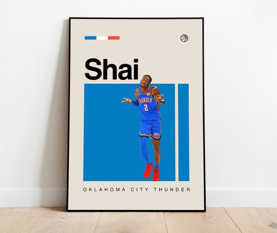 Discover Shai Gilgeous-Alexander Poster, OKC Thunder Poster