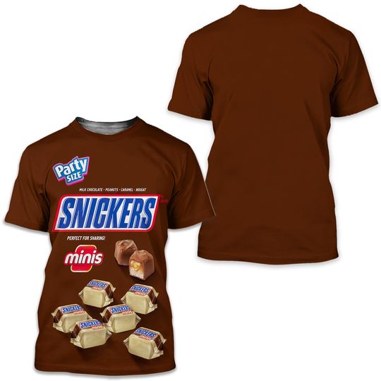 Discover Candy Halloween Chocolate Bar Cosplay 3D Shirt