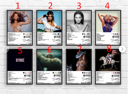 Discover Beyonc All Album Poster  COWBOY CARTER INCLUDED
