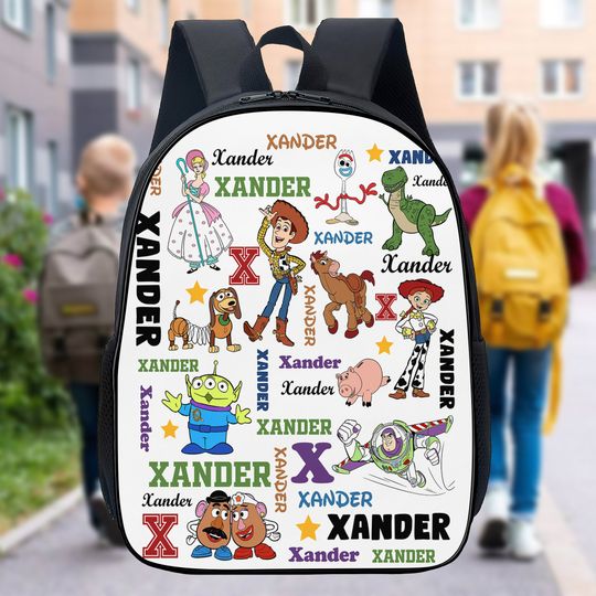 Discover Personalized Toy Movie Backpack, Characters Backpack, Cartoon Movie School Backpack