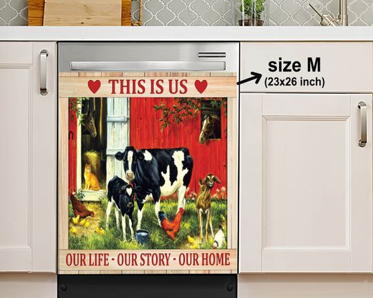 Discover Farmhouse Kitchen Dishwasher Cover - Our Life, Our Story