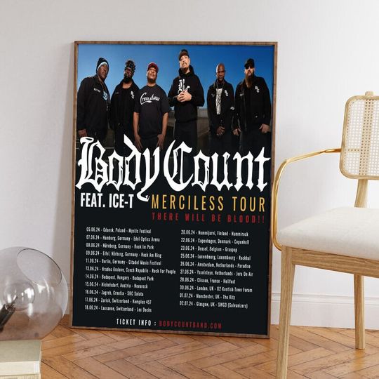 Discover Body Count - Tour 2024 Poster