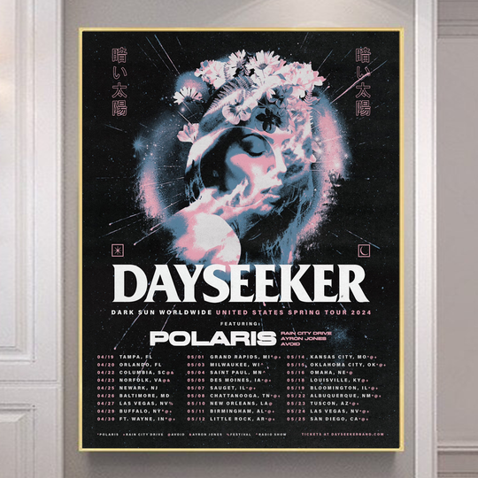 Discover Poster Dayseeker United States Spring Tour 2024 poster