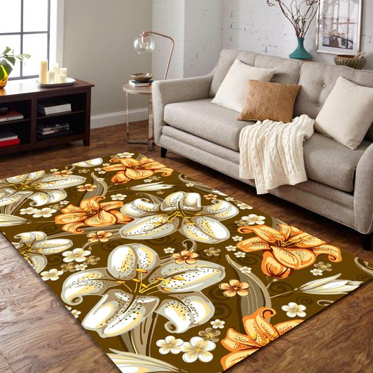 Discover Flower Carpet,Floral Patterned Trend Carpet Valentine love wedding Rug