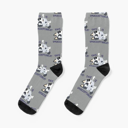 Discover This is Unacceptable BlueyDad Socks
