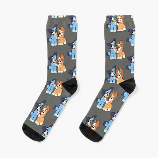 Discover Friendship BlueyDad Socks