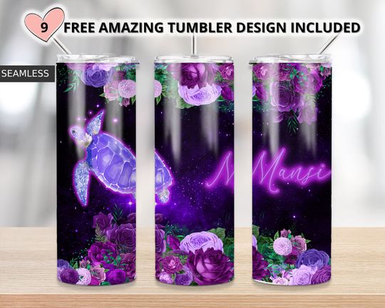 Discover Add your own text, Sea Turtle Ocean tumbler, Under Water 20oz Skinny Tumbler
