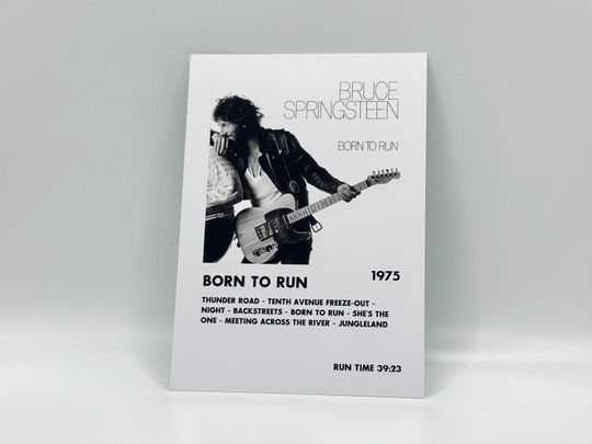 Discover Bruce Springsteen, Aesthetic Album Prints
