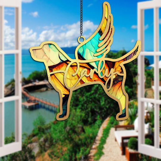 Discover Personalized Dog Breed Suncatcher