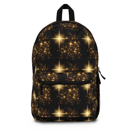 Discover Starry Night  Elegant Cosmic Sparkle Backpack