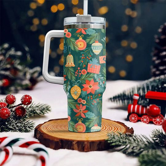 Discover Vintage Flowers Tumbler 40oz With Handle