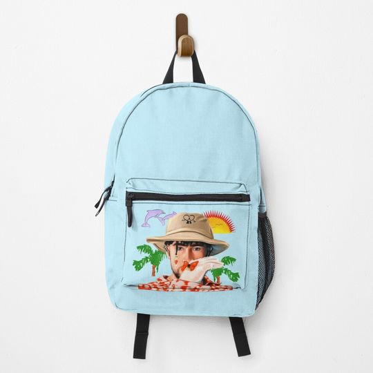 Discover Bad Bunny in Panama Hat Un Verano Sin Ti Illustration Backpack
