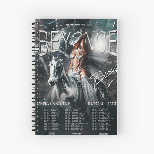 Discover Beyonce Renaissance World Tour Spiral Notebook