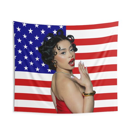 Discover ICE SPICE USA Flag Tapestry