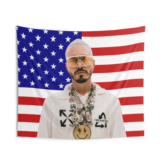 Discover J BALVIN USA Flag Tapestry