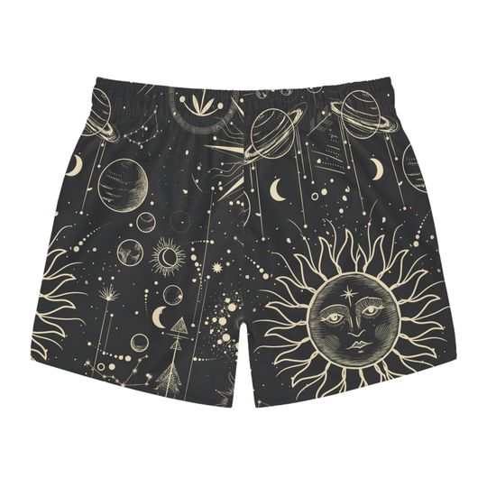 Discover Celestial Outer Space Moon Stars Shorts