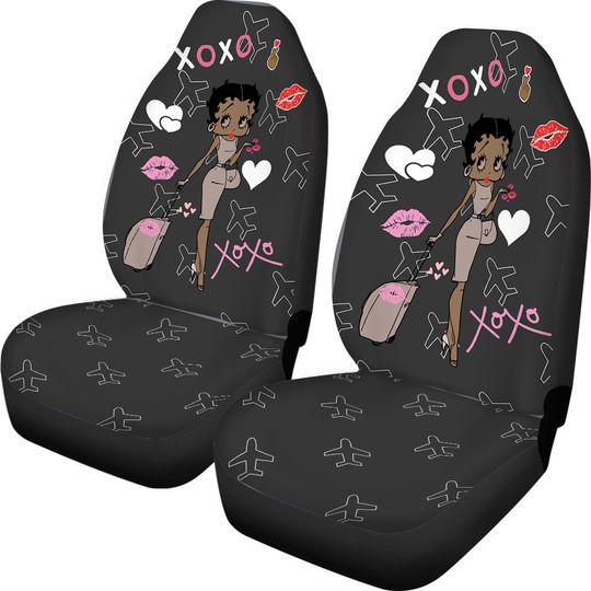 Discover African Traveler Betty Boop Car Seat Covers