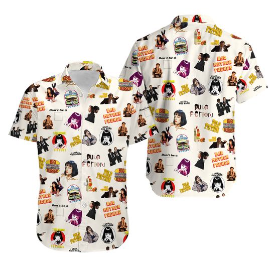 Discover Pulp Fiction Pattern Hawaiian Shirt