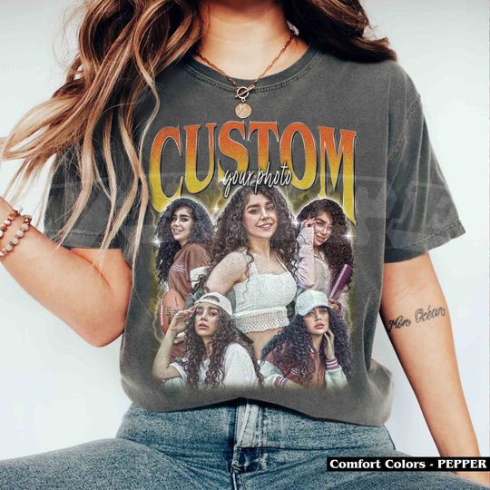 Discover Custom Bootleg Rap Tee, Custom Photo - Vintage Graphic 90s Tshirt