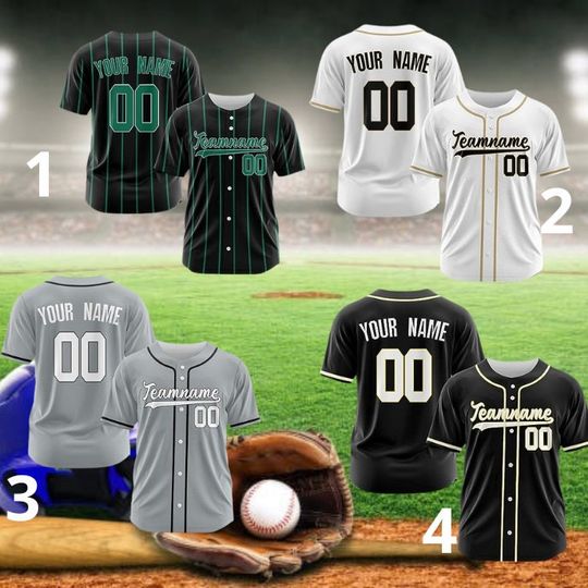 Discover Personalized Team Name And Number Baseball Jersey, Custom Baseball Jersey Shirt