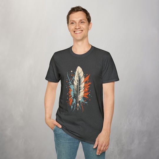 Discover Soaring Spirit Artistic Feather T-Shirt