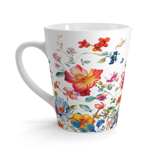 Discover Floral Latte Mug