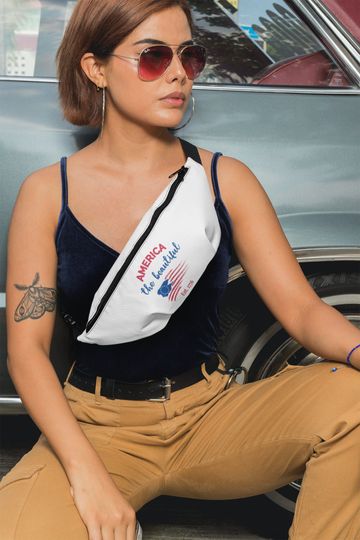 Discover America the Beautiful Fanny Pack | 4th of July | Independence Day