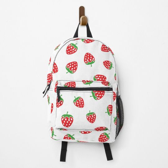 Discover Cute Strawberry Aesthetic Backpack