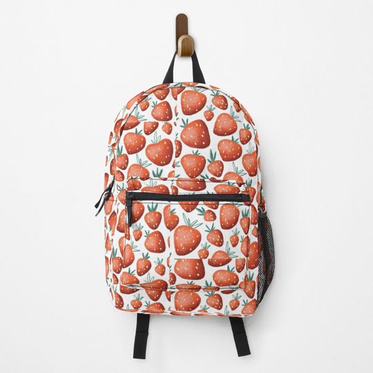 Discover Cute Strawberry Pattern Backpack